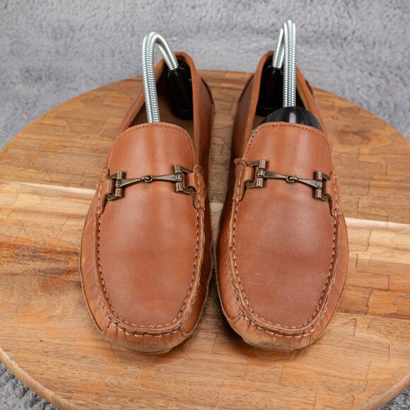 Cole Haan C35784 Wyatt Brown Leather Bit Driver Loafer Shoes Men's Size 7 M - Picture 2 of 9